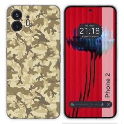 Funda Silicona para Nothing Phone 2 5G diseño Sand Camuflaje Dibujos