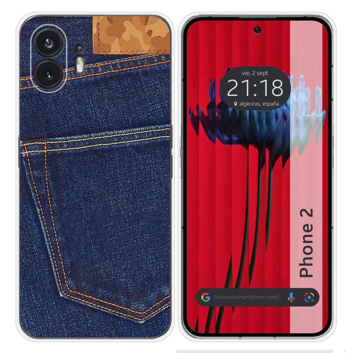Funda Silicona para Nothing Phone 2 5G diseño Vaquero Dibujos