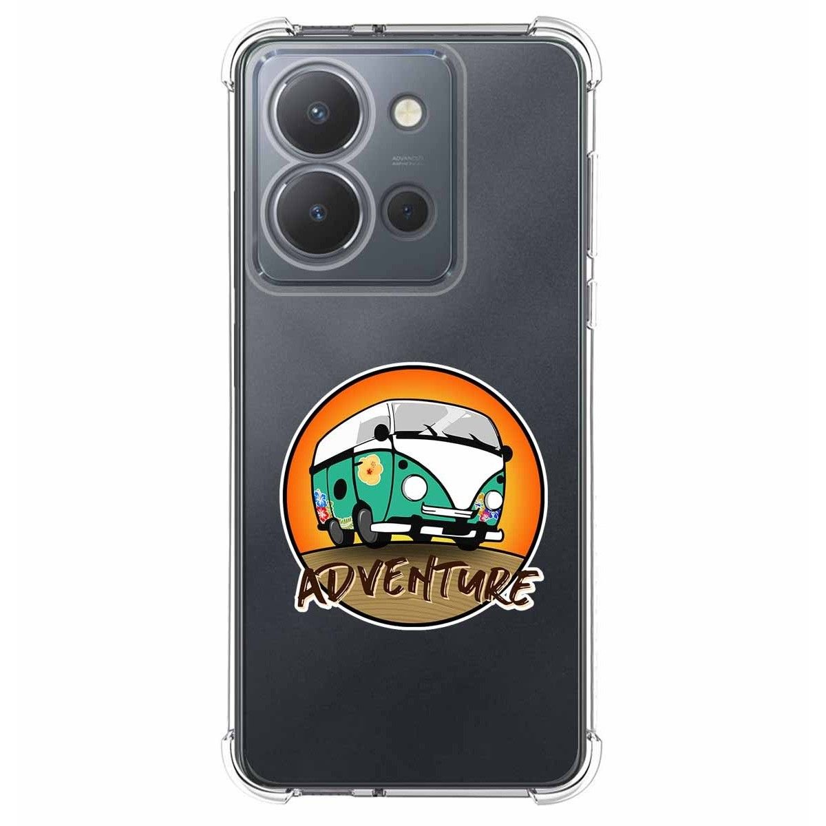 Funda Silicona Antigolpes para Vivo Y36 4G / 5G diseño Adventure Dibujos