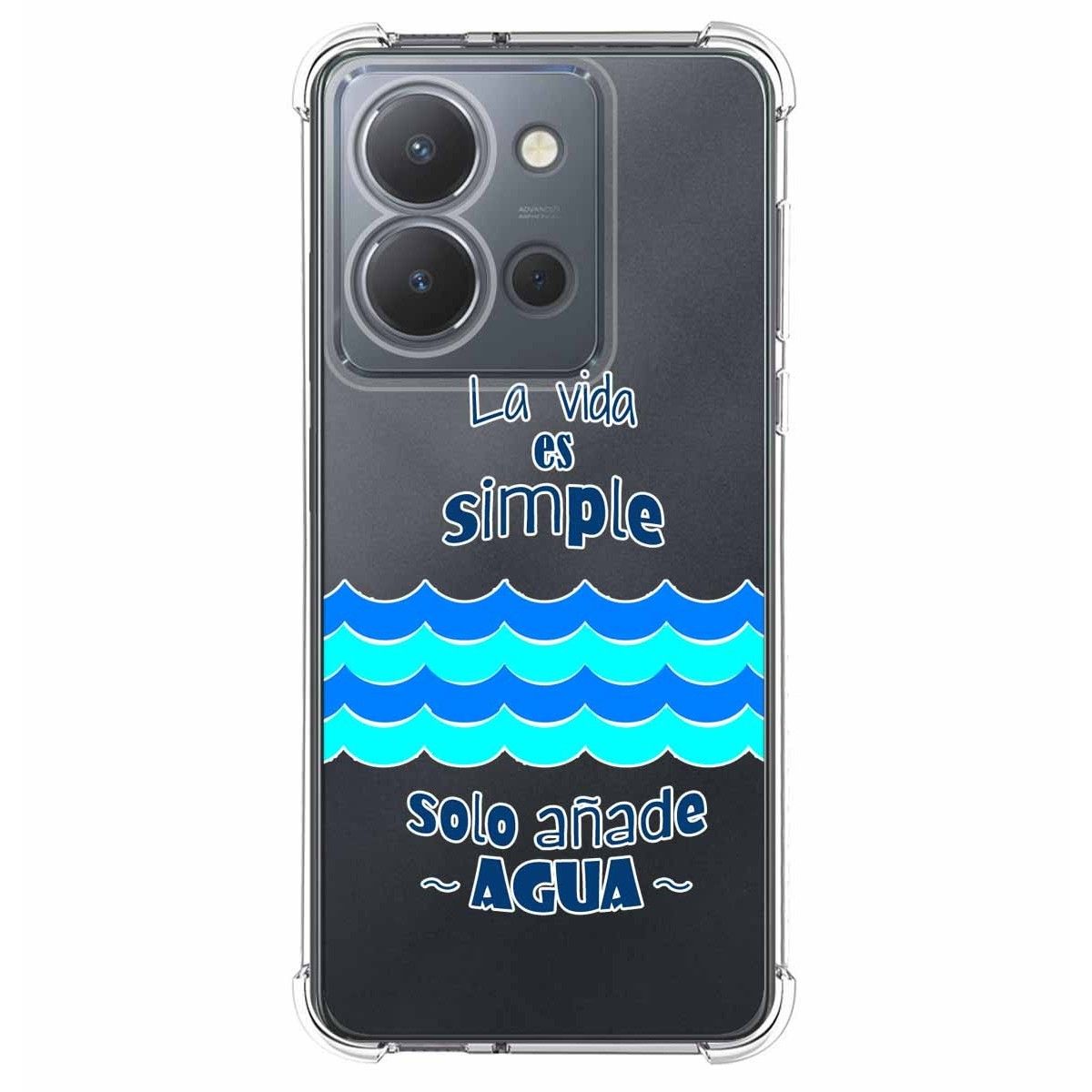 Funda Silicona Antigolpes para Vivo Y36 4G / 5G diseño Agua Dibujos