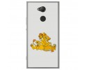 Funda Gel Tpu para Sony Xperia XA2 Diseño Leones Dibujos