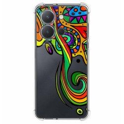 Funda Silicona Antigolpes para Vivo Y36 4G / 5G diseño Colores Dibujos