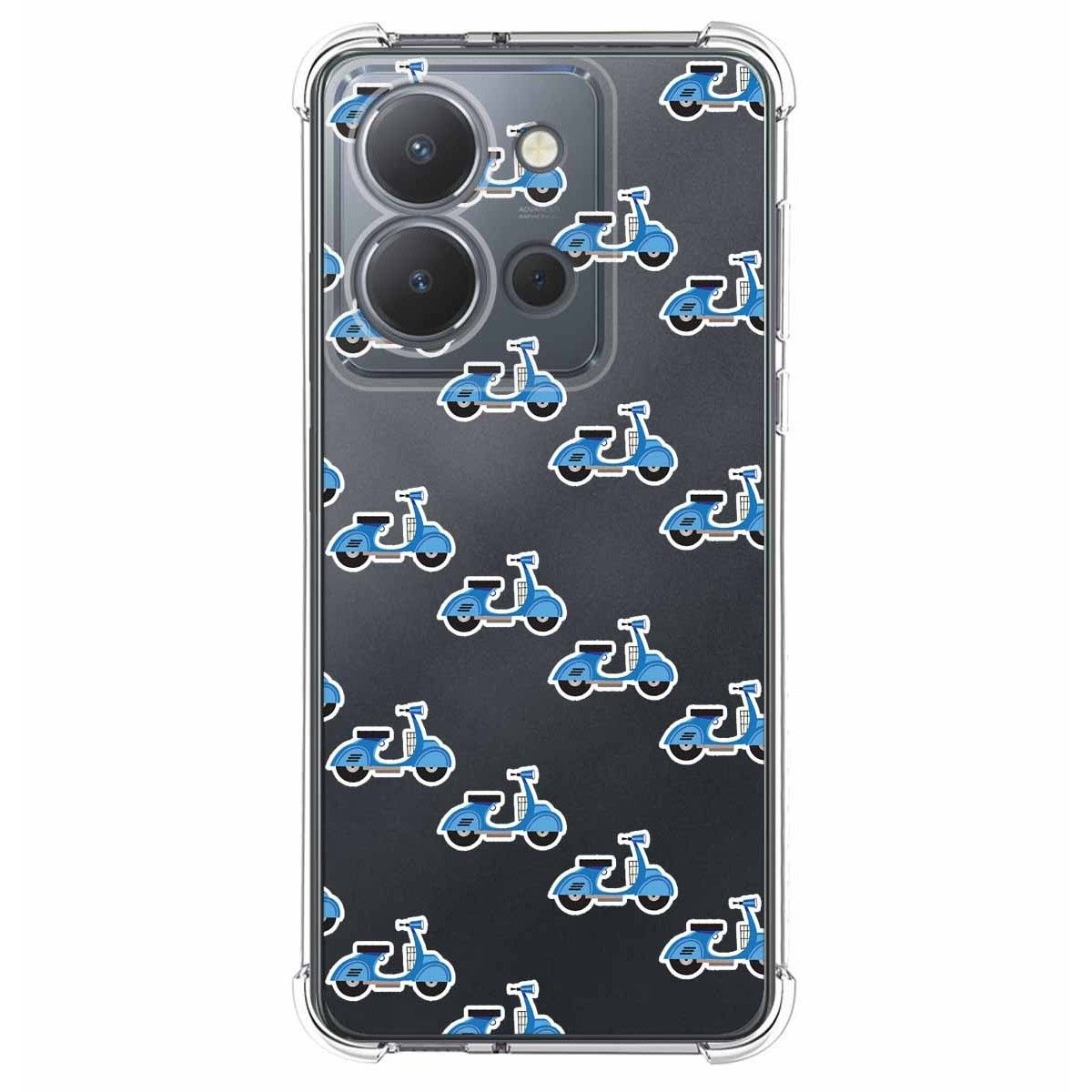Funda Silicona Antigolpes para Vivo Y36 4G / 5G diseño Scooter Dibujos