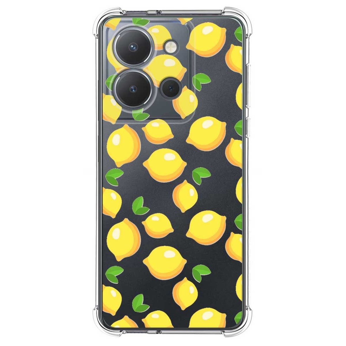 Funda Silicona Antigolpes para Vivo Y36 4G / 5G diseño Limones Dibujos