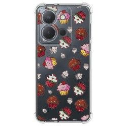 Funda Silicona Antigolpes para Vivo Y36 4G / 5G diseño Muffins Dibujos