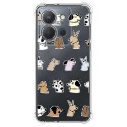 Funda Silicona Antigolpes para Vivo Y36 4G / 5G diseño Perros Dibujos