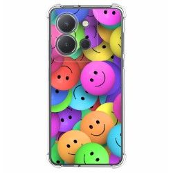 Funda Silicona Antigolpes para Vivo Y36 4G / 5G diseño Smile Dibujos