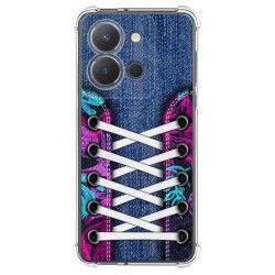 Funda Silicona Antigolpes para Vivo Y36 4G / 5G diseño Zapatillas 06 Dibujos