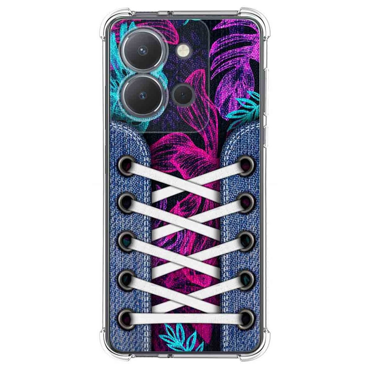 Funda Silicona Antigolpes para Vivo Y36 4G / 5G diseño Zapatillas 07 Dibujos