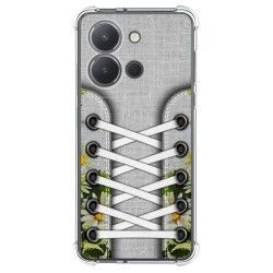 Funda Silicona Antigolpes para Vivo Y36 4G / 5G diseño Zapatillas 08 Dibujos