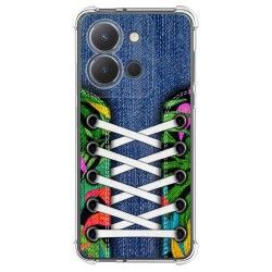 Funda Silicona Antigolpes para Vivo Y36 4G / 5G diseño Zapatillas 13 Dibujos