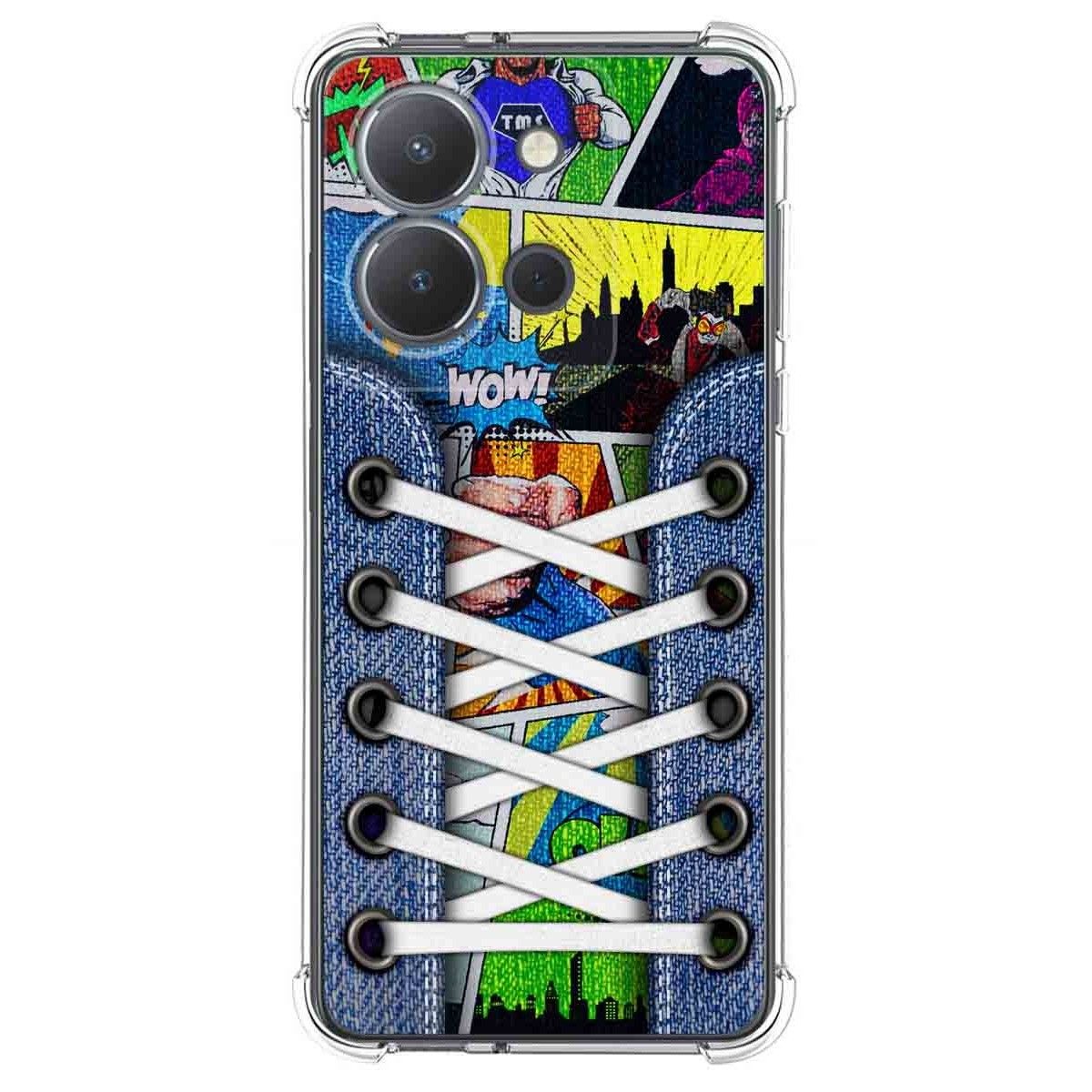 Funda Silicona Antigolpes para Vivo Y36 4G / 5G diseño Zapatillas 14 Dibujos