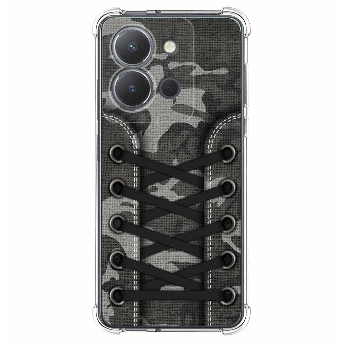 Funda Silicona Antigolpes para Vivo Y36 4G / 5G diseño Zapatillas 15 Dibujos