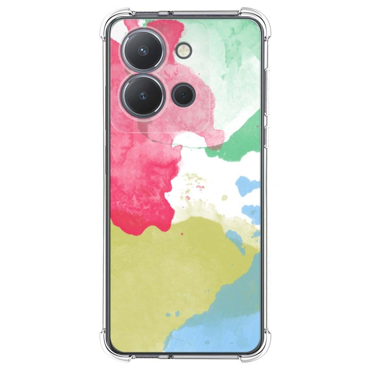 Funda Silicona Antigolpes para Vivo Y36 4G / 5G diseño Acuarela 02 Dibujos