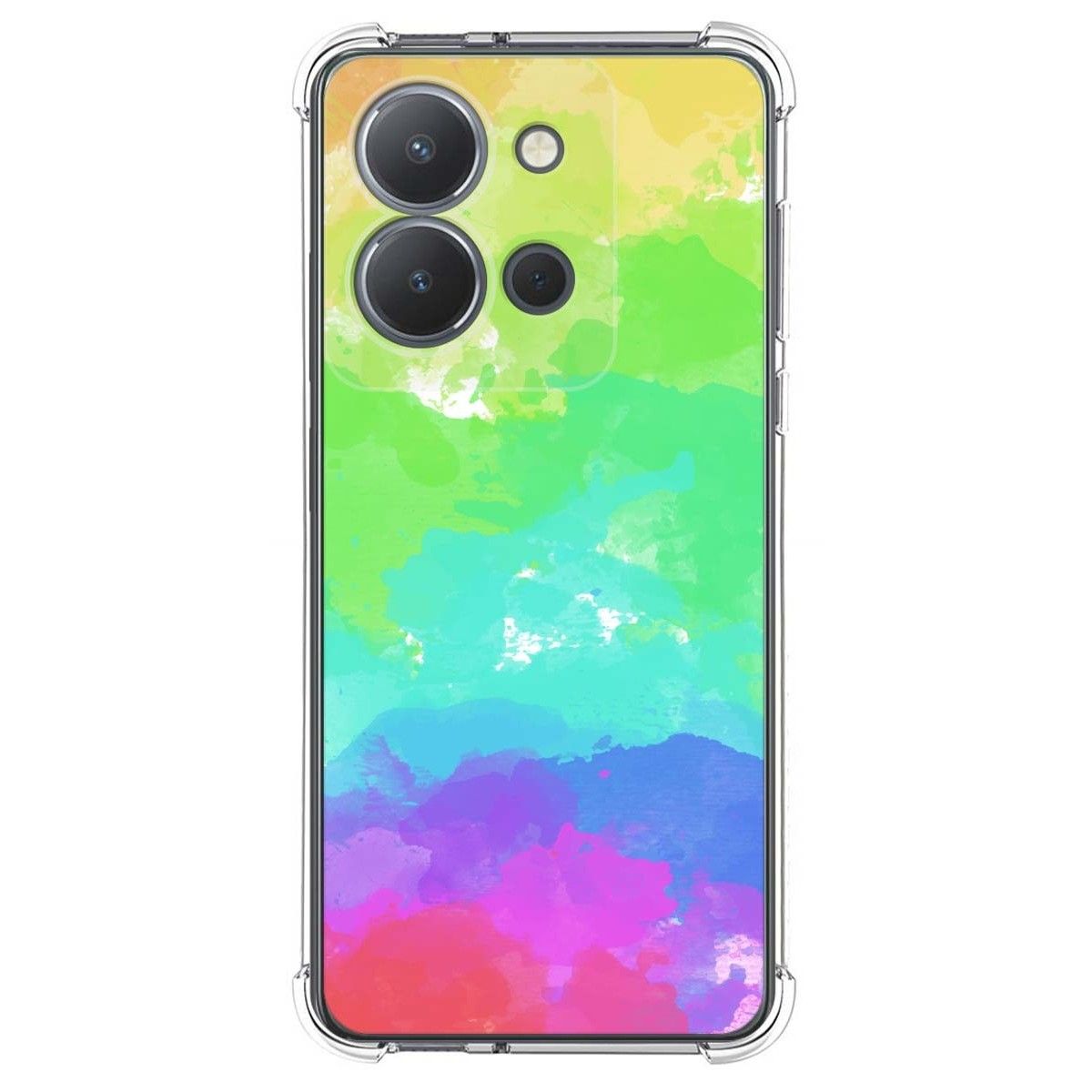 Funda Silicona Antigolpes para Vivo Y36 4G / 5G diseño Acuarela 03 Dibujos