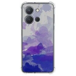 Funda Silicona Antigolpes para Vivo Y36 4G / 5G diseño Acuarela 09 Dibujos
