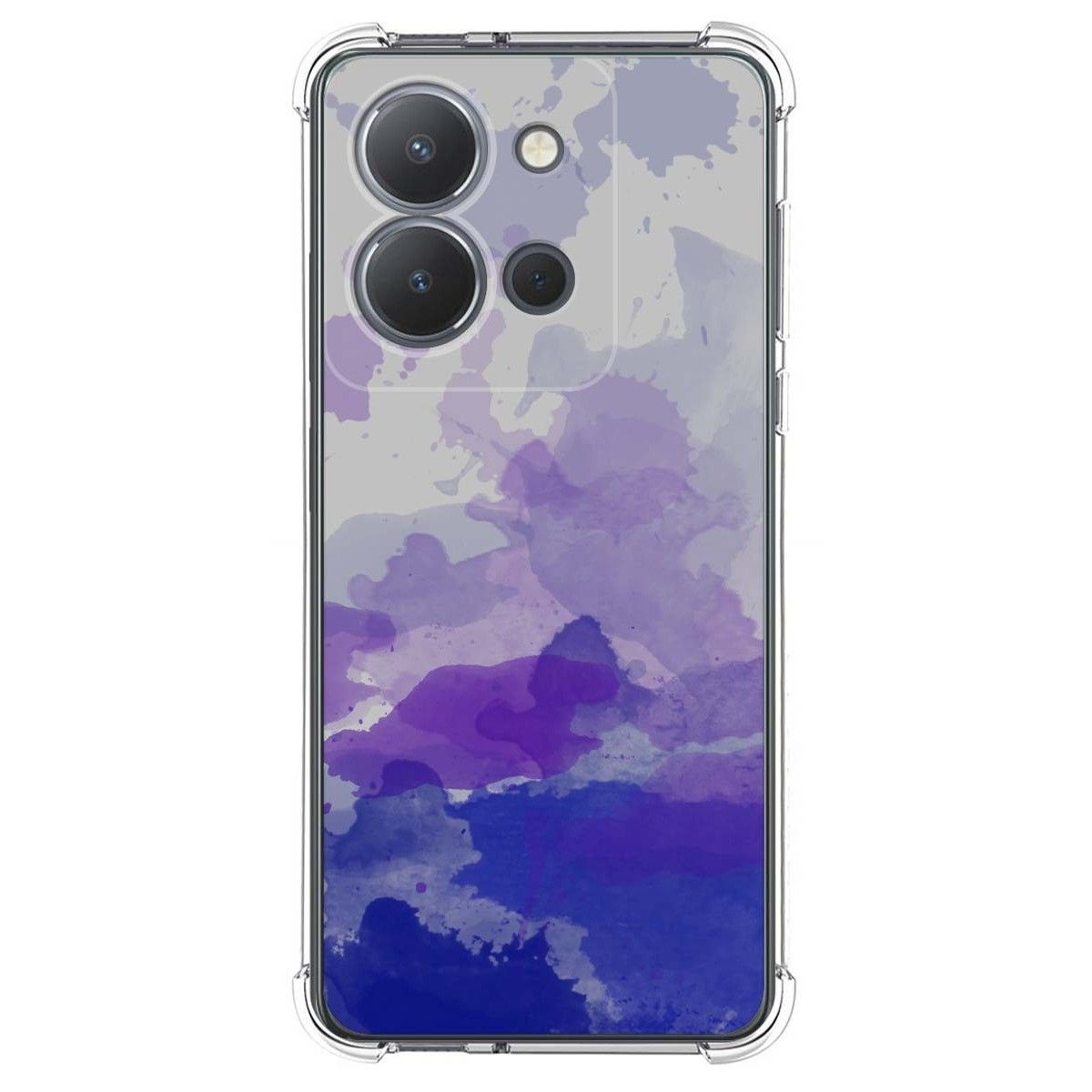 Funda Silicona Antigolpes para Vivo Y36 4G / 5G diseño Acuarela 09 Dibujos