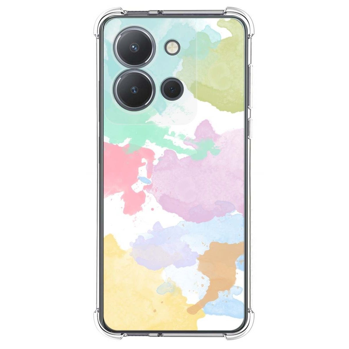 Funda Silicona Antigolpes para Vivo Y36 4G / 5G diseño Acuarela 11 Dibujos