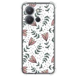 Funda Silicona Antigolpes para Vivo Y36 4G / 5G diseño Flores 01 Dibujos
