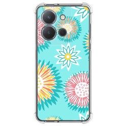 Funda Silicona Antigolpes para Vivo Y36 4G / 5G diseño Flores 05 Dibujos
