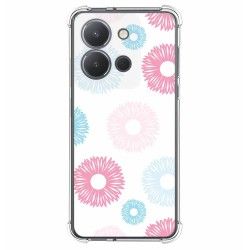 Funda Silicona Antigolpes para Vivo Y36 4G / 5G diseño Flores 06 Dibujos