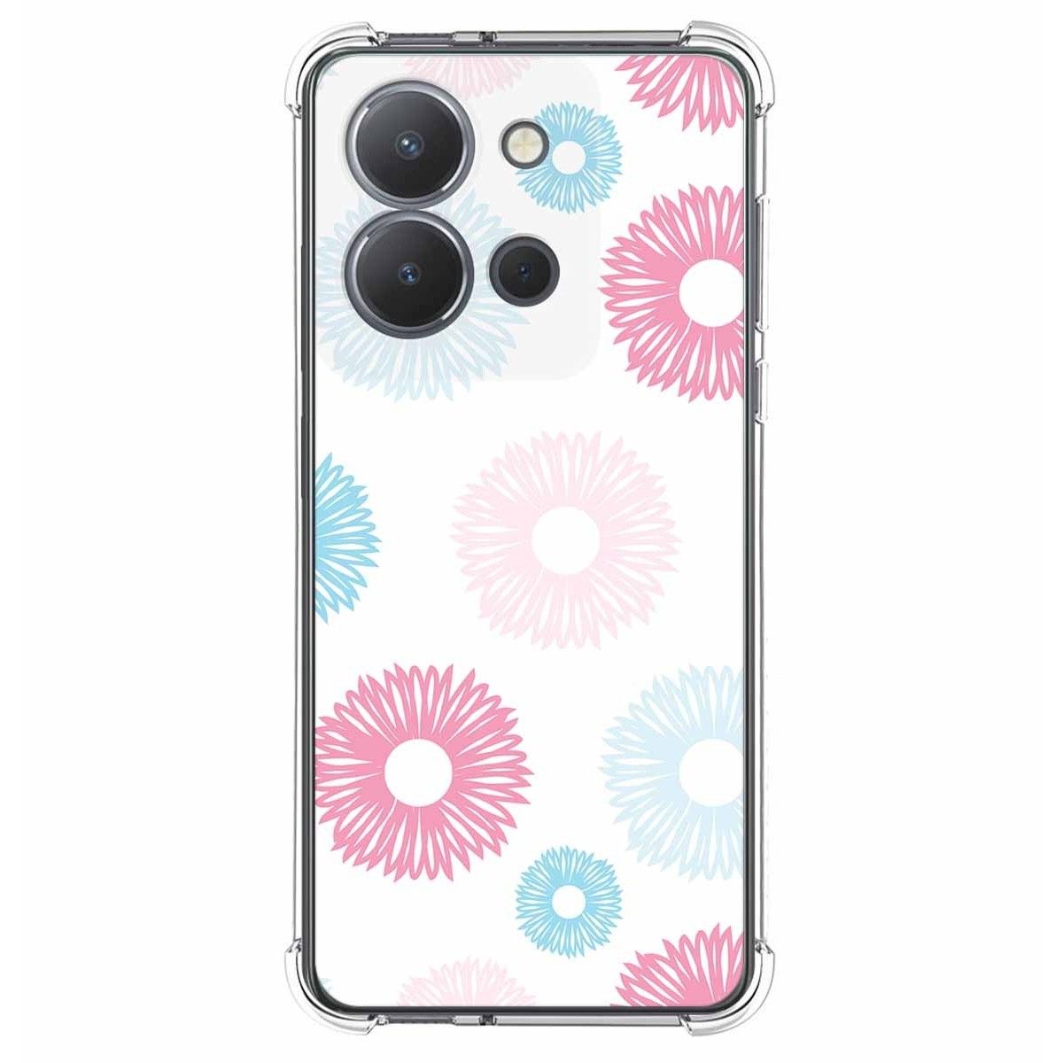 Funda Silicona Antigolpes para Vivo Y36 4G / 5G diseño Flores 06 Dibujos