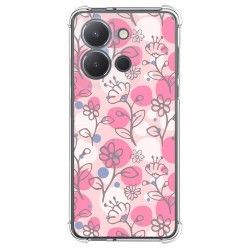 Funda Silicona Antigolpes para Vivo Y36 4G / 5G diseño Flores 07 Dibujos