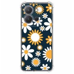 Funda Silicona Antigolpes para Vivo Y36 4G / 5G diseño Flores 08 Dibujos