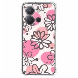 Funda Silicona Antigolpes para Vivo Y36 4G / 5G diseño Flores 09 Dibujos