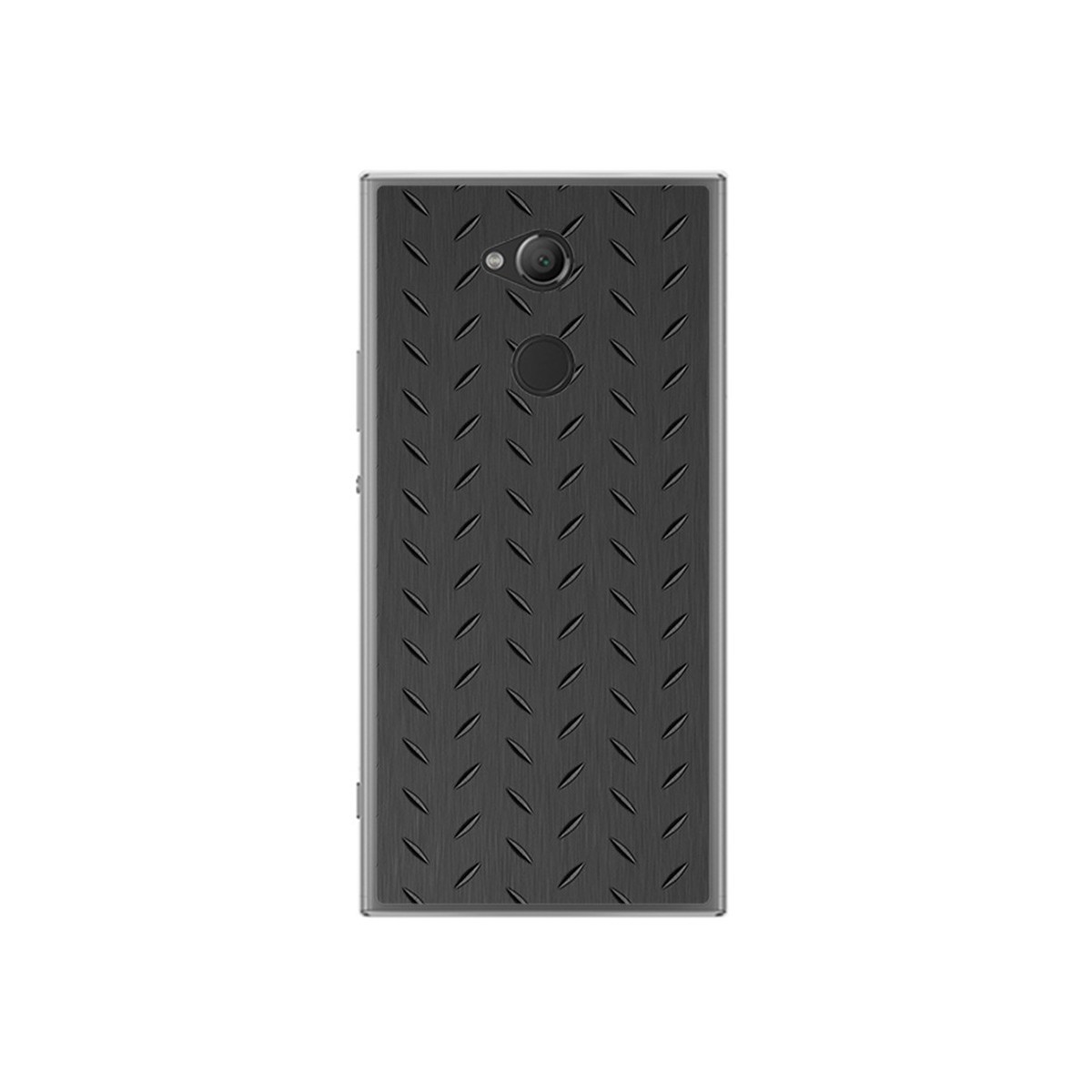 Funda Gel Tpu para Sony Xperia XA2 Diseño Metal Dibujos