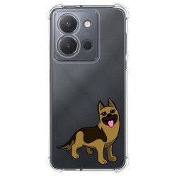 Funda Silicona Antigolpes para Vivo Y36 4G / 5G diseño Perros 03 Dibujos
