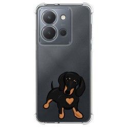 Funda Silicona Antigolpes para Vivo Y36 4G / 5G diseño Perros 04 Dibujos