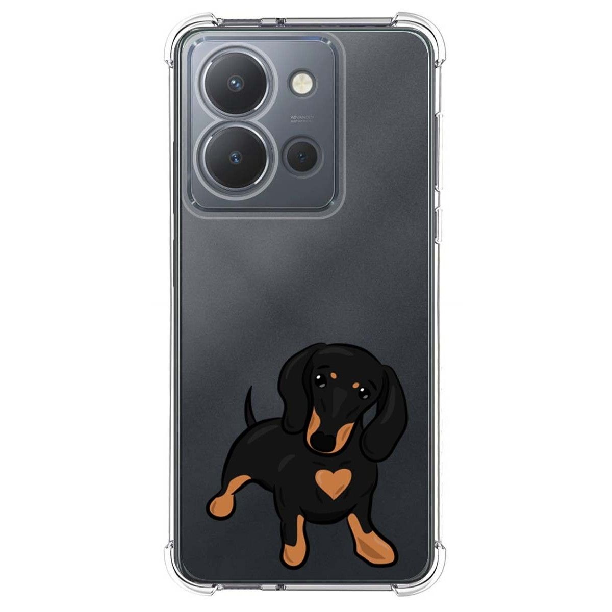 Funda Silicona Antigolpes para Vivo Y36 4G / 5G diseño Perros 04 Dibujos