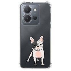 Funda Silicona Antigolpes para Vivo Y36 4G / 5G diseño Perros 06 Dibujos