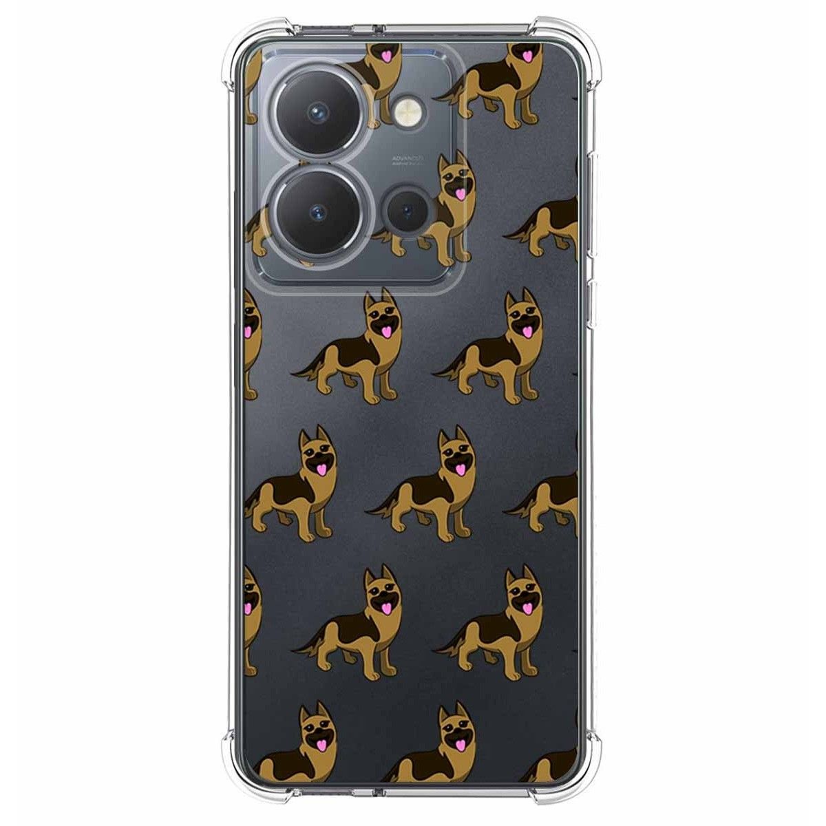 Funda Silicona Antigolpes para Vivo Y36 4G / 5G diseño Perros 09 Dibujos