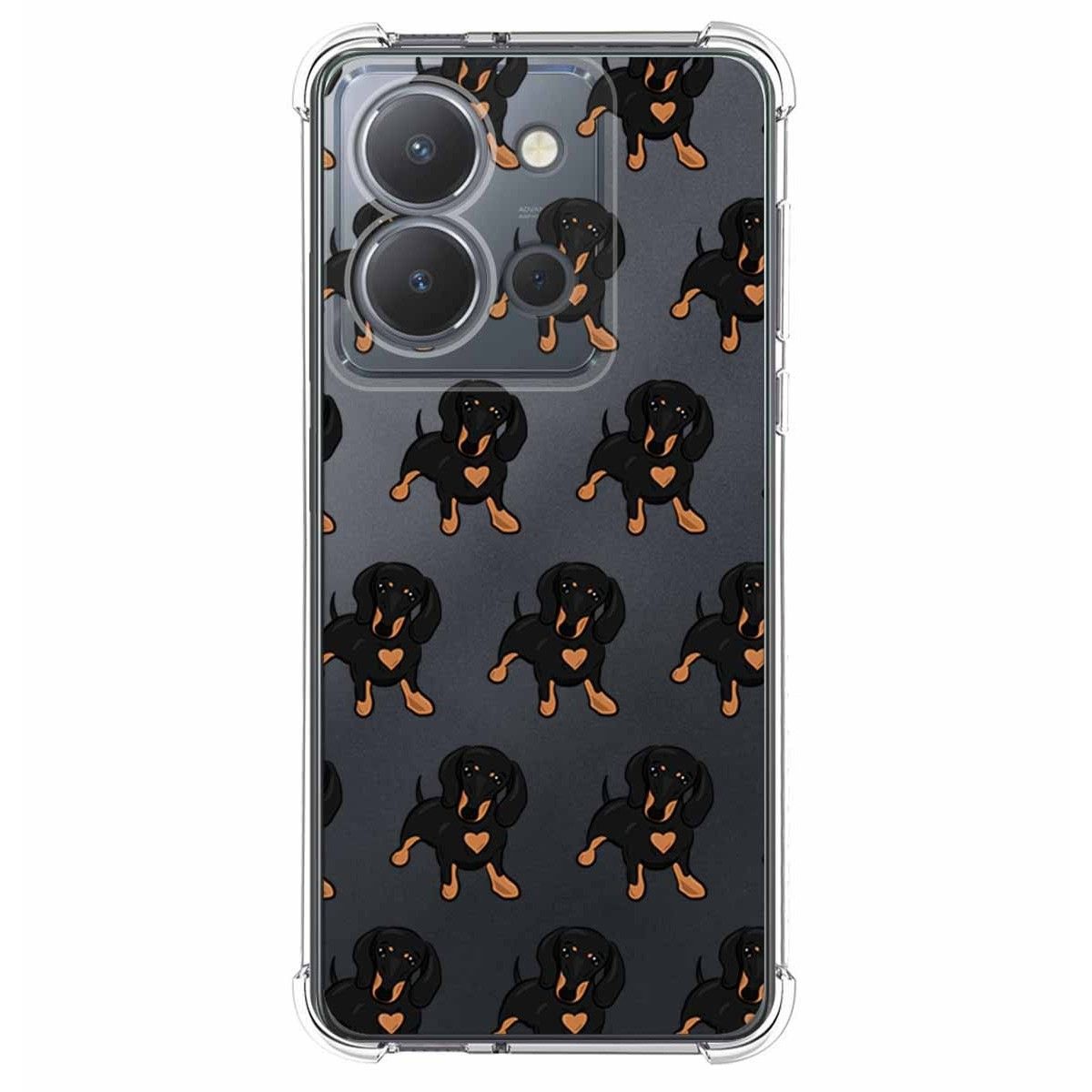 Funda Silicona Antigolpes para Vivo Y36 4G / 5G diseño Perros 10 Dibujos