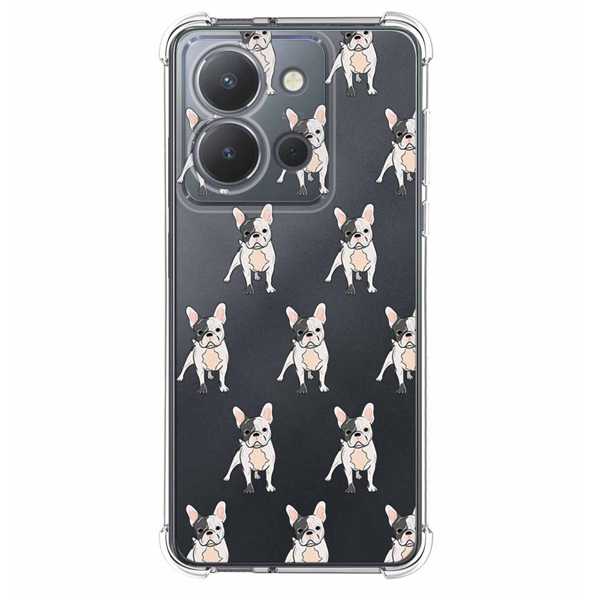 Funda Silicona Antigolpes para Vivo Y36 4G / 5G diseño Perros 12 Dibujos