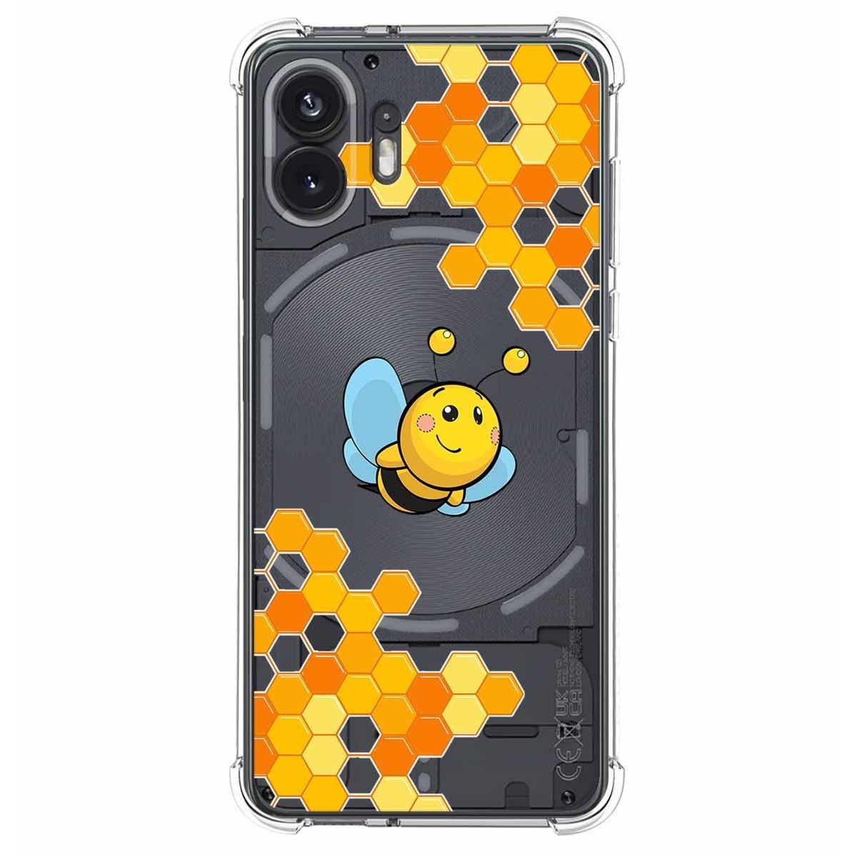 Funda Silicona Antigolpes para Nothing Phone 2 5G diseño Abeja Dibujos