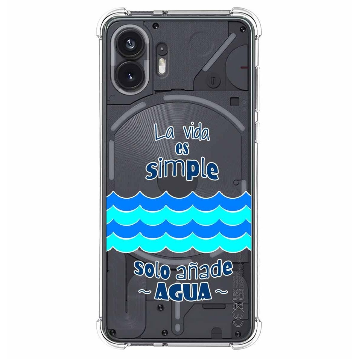 Funda Silicona Antigolpes para Nothing Phone 2 5G diseño Agua Dibujos