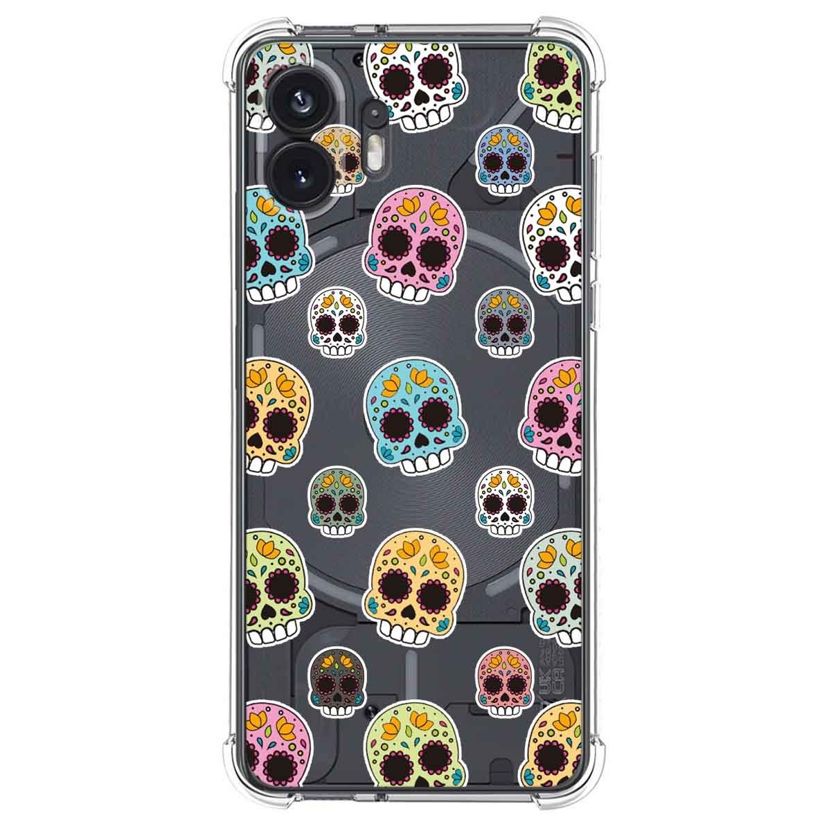 Funda Silicona Antigolpes para Nothing Phone 2 5G diseño Catrina Dibujos