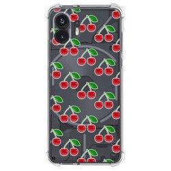 Funda Silicona Antigolpes para Nothing Phone 2 5G diseño Cerezas Dibujos