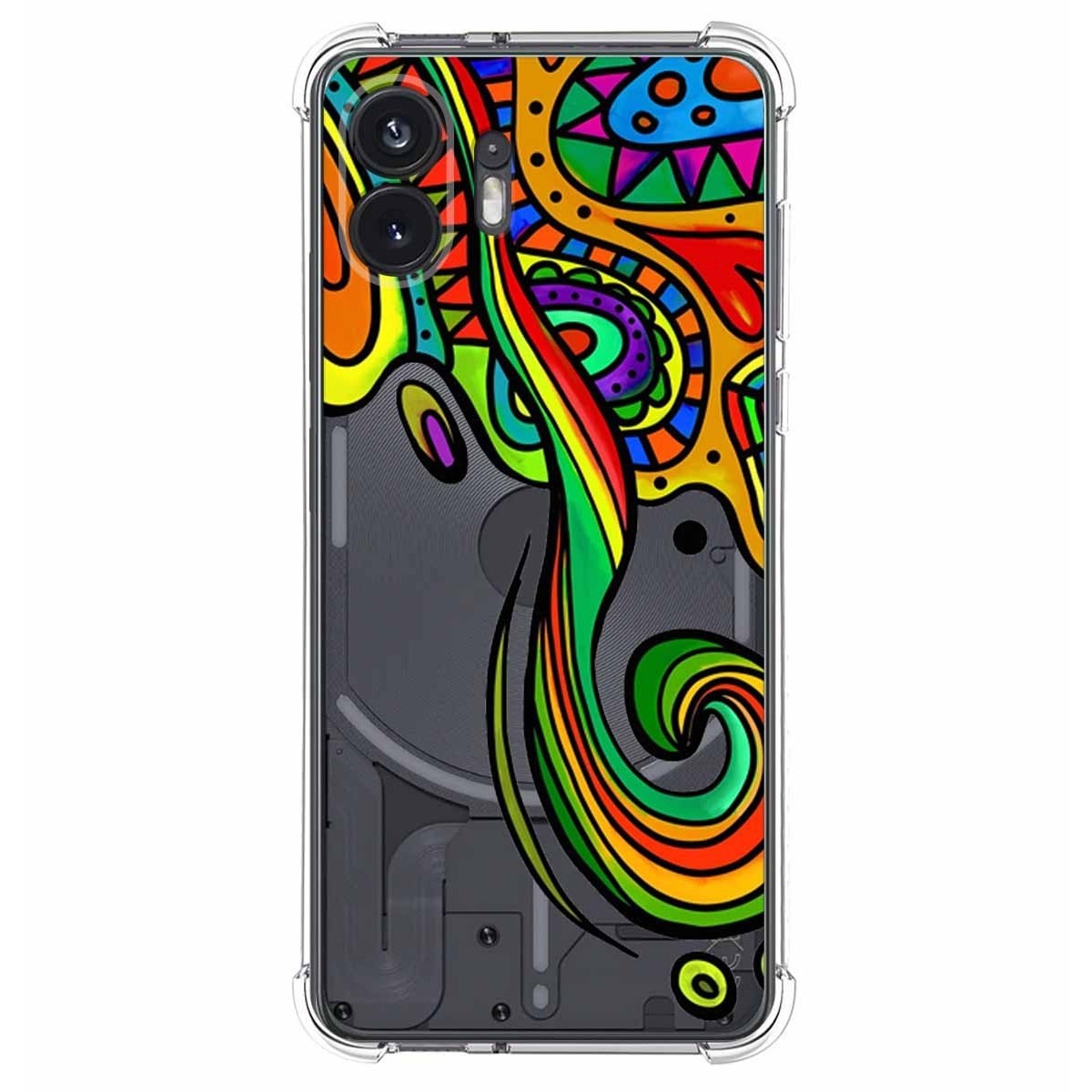 Funda Silicona Antigolpes para Nothing Phone 2 5G diseño Colores Dibujos