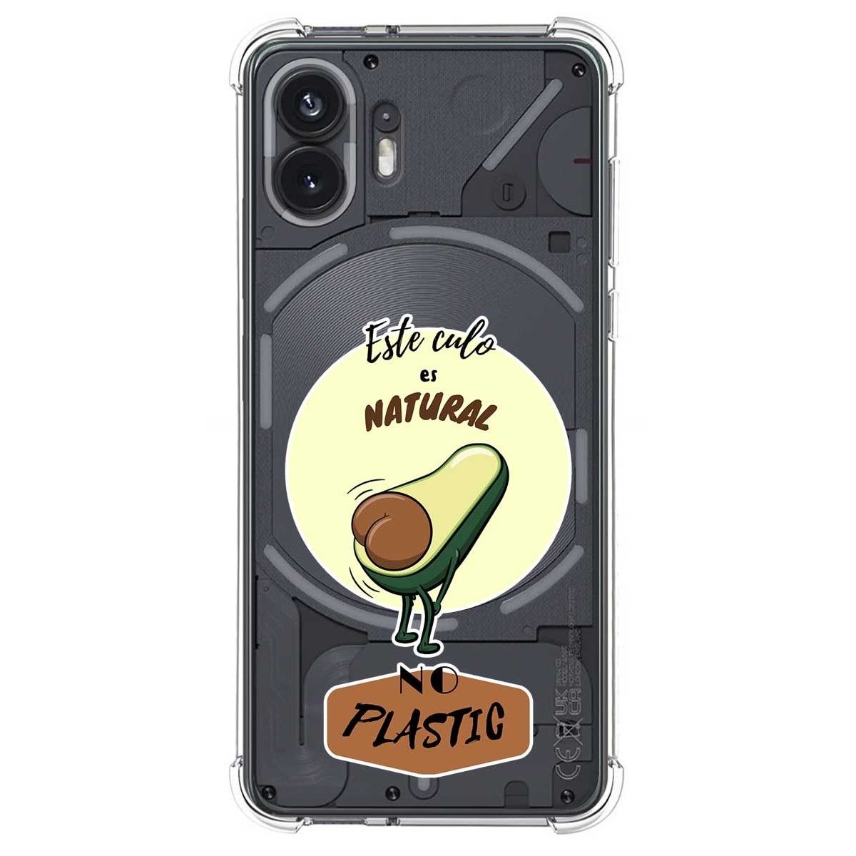 Funda Silicona Antigolpes para Nothing Phone 2 5G diseño Culo Natural Dibujos