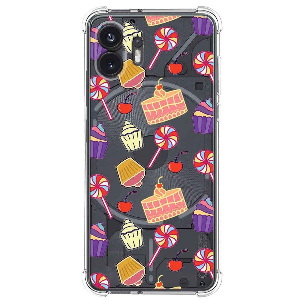 Funda Silicona Antigolpes para Nothing Phone 2 5G diseño Dulces 01 Dibujos