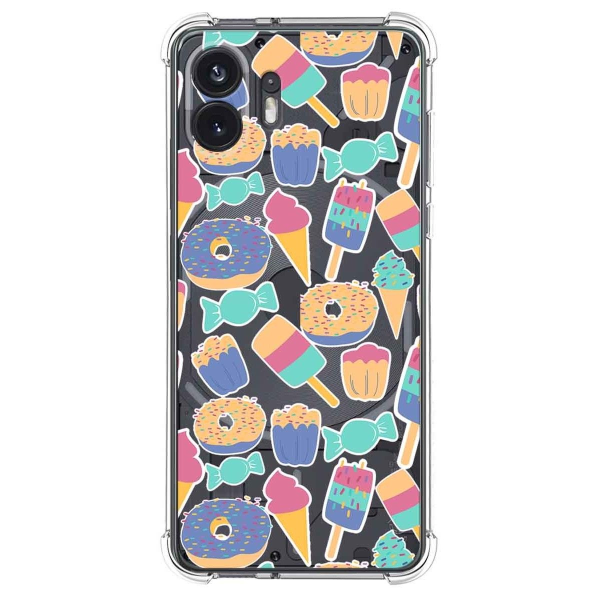 Funda Silicona Antigolpes para Nothing Phone 2 5G diseño Dulces 02 Dibujos