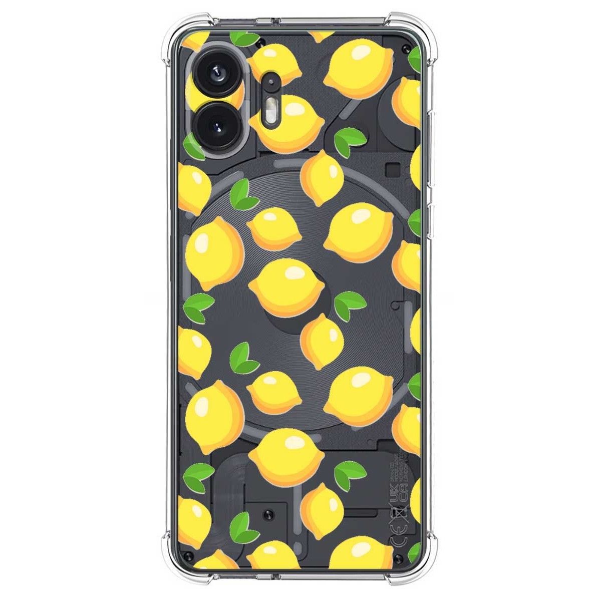 Funda Silicona Antigolpes para Nothing Phone 2 5G diseño Limones Dibujos