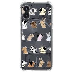 Funda Silicona Antigolpes para Nothing Phone 2 5G diseño Perros Dibujos