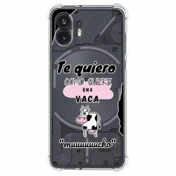 Funda Silicona Antigolpes para Nothing Phone 2 5G diseño Vaca Dibujos
