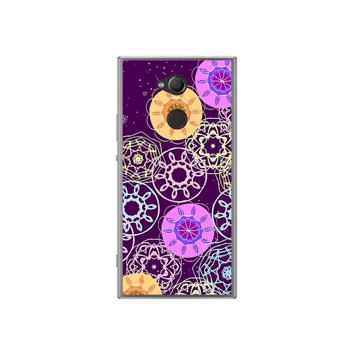 Funda Gel Tpu para Sony Xperia XA2 Diseño Radial Dibujos