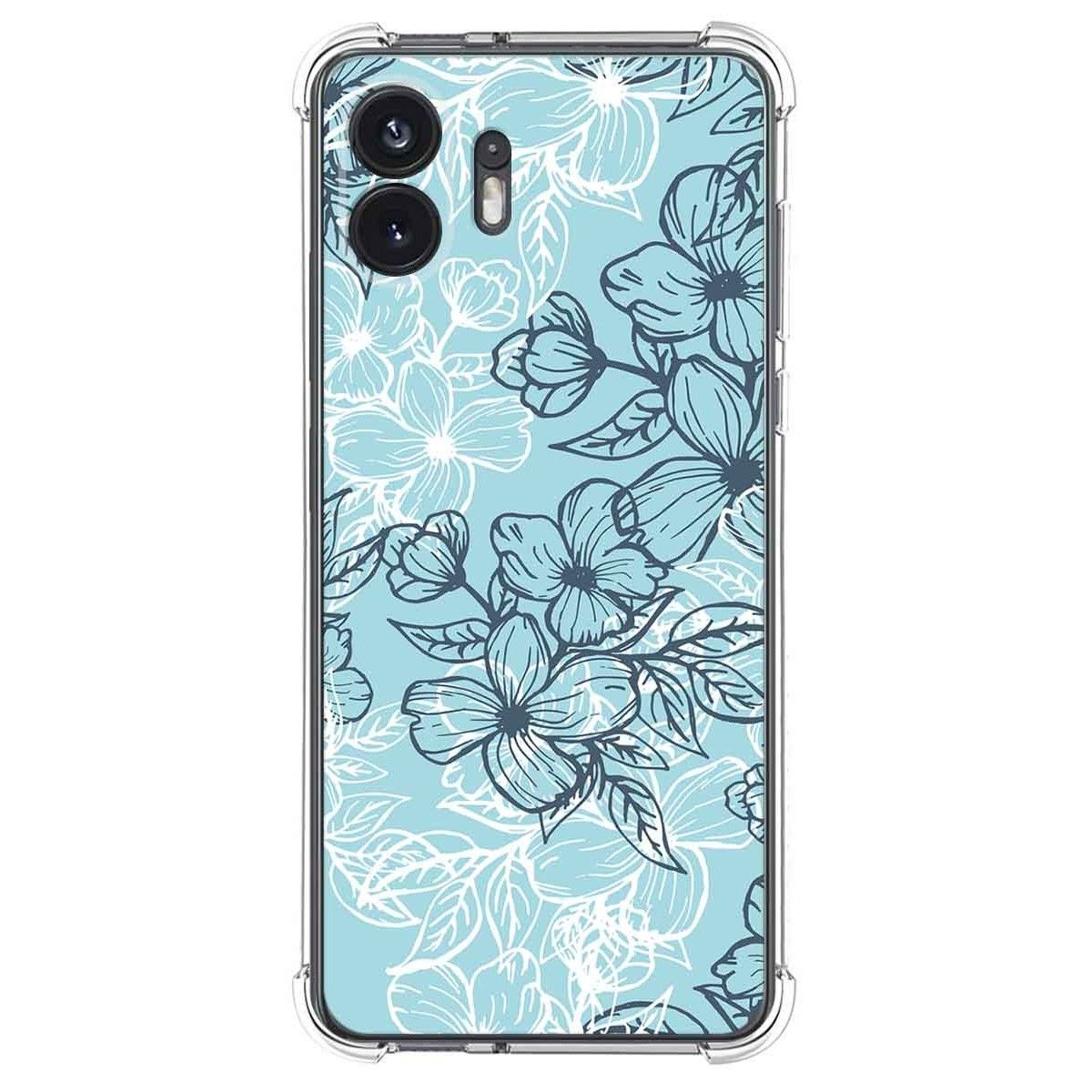 Funda Silicona Antigolpes para Nothing Phone 2 5G diseño Flores 03 Dibujos